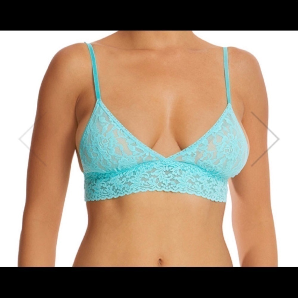 Hanky Panky Signature Original Lace Bralette Turq - Picture 1 of 6
